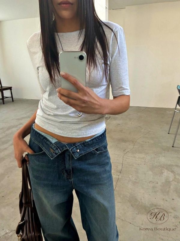 SS120 春季 短版素面tee 