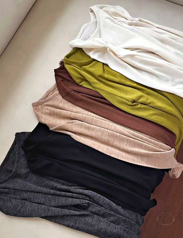 Fw450 冬季 簡約彈性上衣 