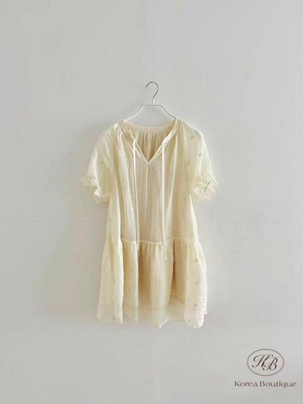 SS422 春季 好美的民俗感洋裝 