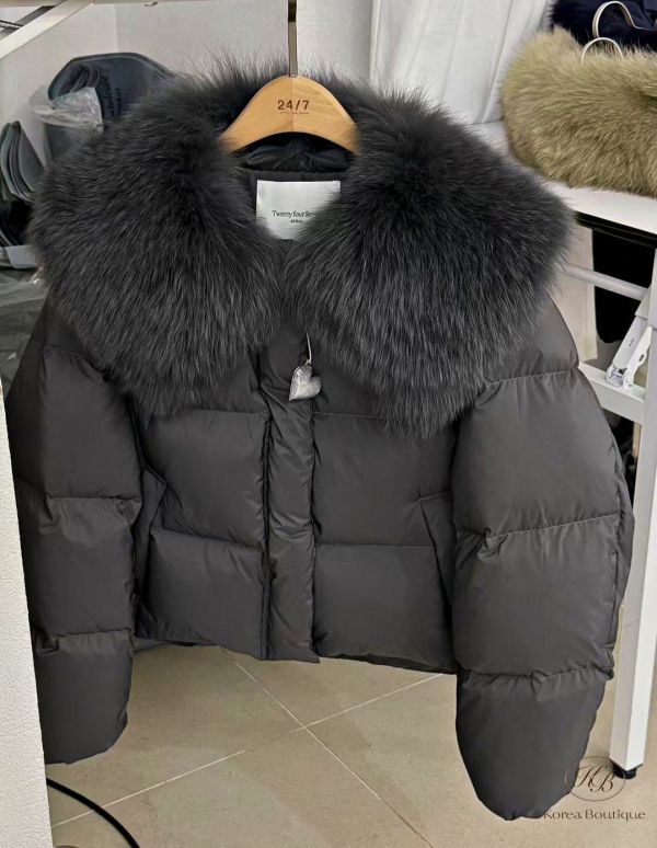 Fw380 秋季 千金小姐姐羽絨外套 狐狸毛鵝絨 