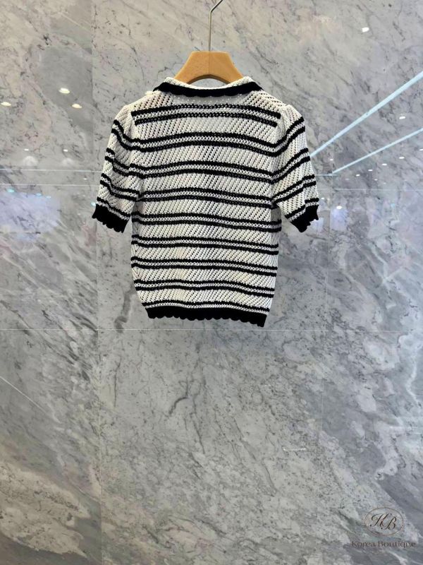SS443 春季 JS家橫條針織衫 