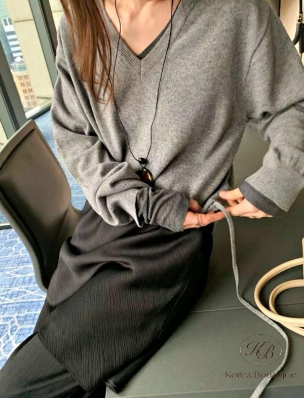 SS19 春季 各種可愛春色的v領針織 