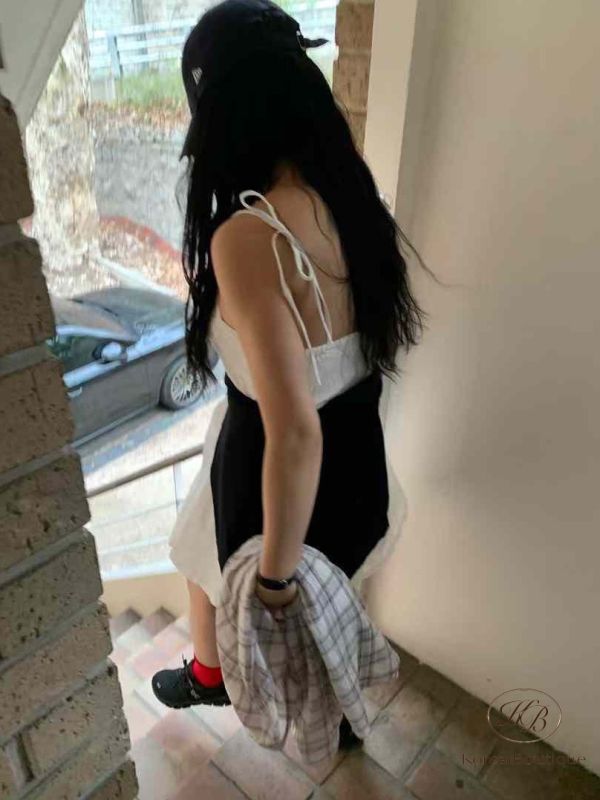 Kr92 夏裝 夏日甜心綁帶洋裝 