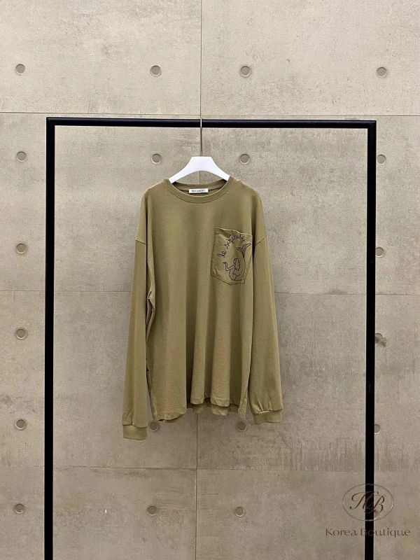 FW2760 秋季 口袋美人魚長版上衣 