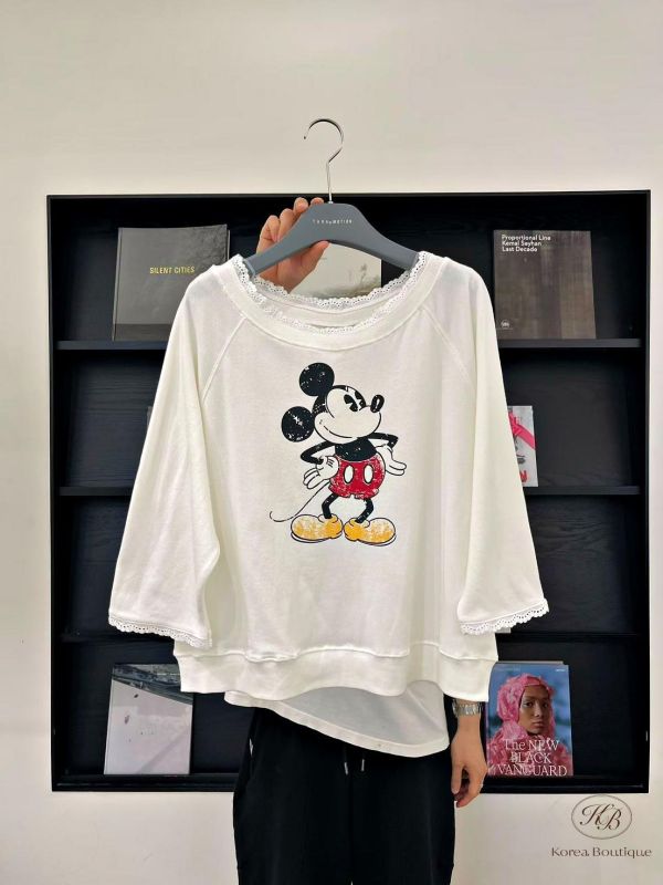 FW2641 秋季 不修邊米奇tee 