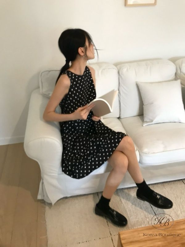 Su56 夏裝 點點背心洋裝 