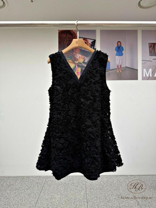 SS446 春季 玫瑰重工洋裝 