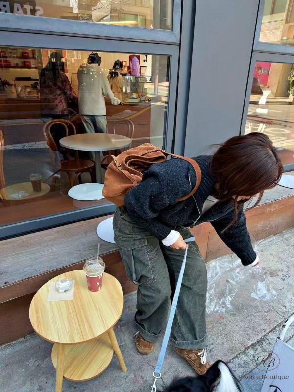 Fw437 冬季 復古顏色燈芯絨工裝褲 