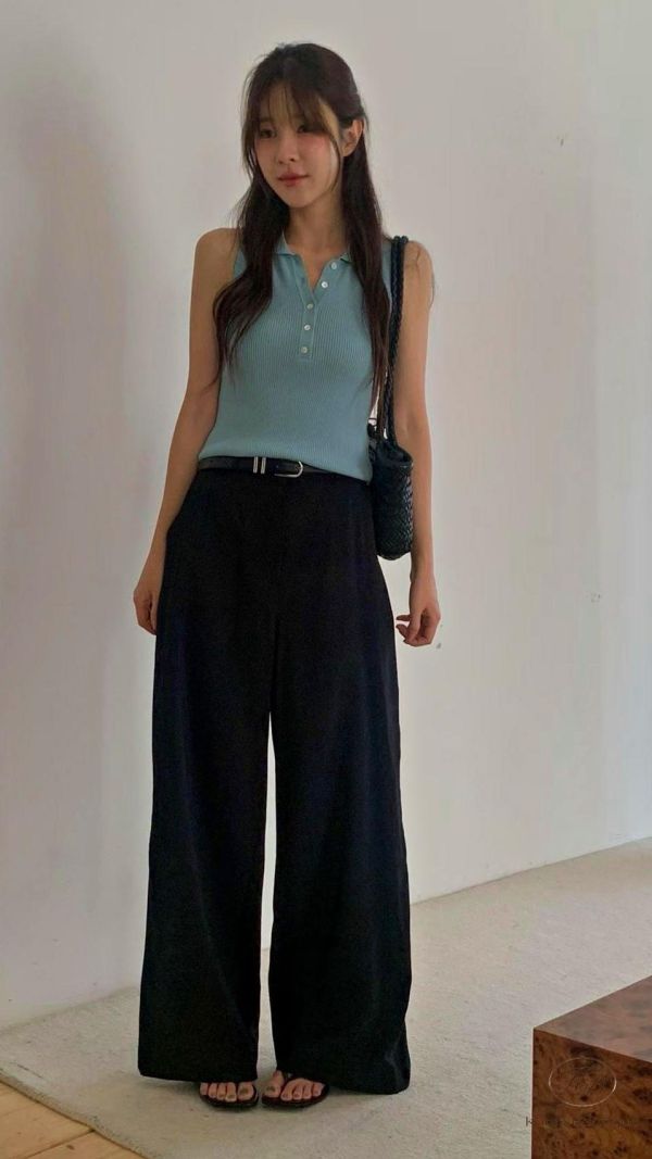 SS496 春季 法國女孩的polo背心衫 