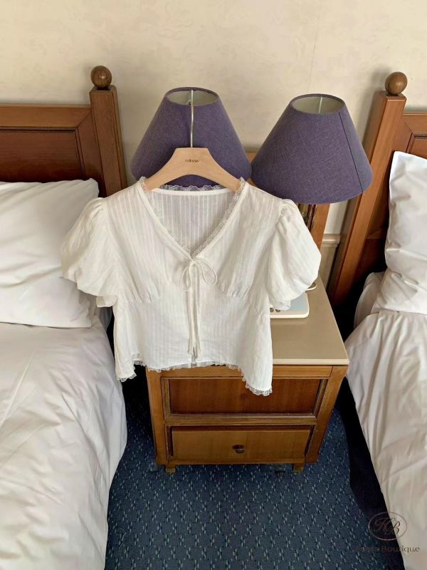 SS361 春季 紋理蓬蓬袖上衣 