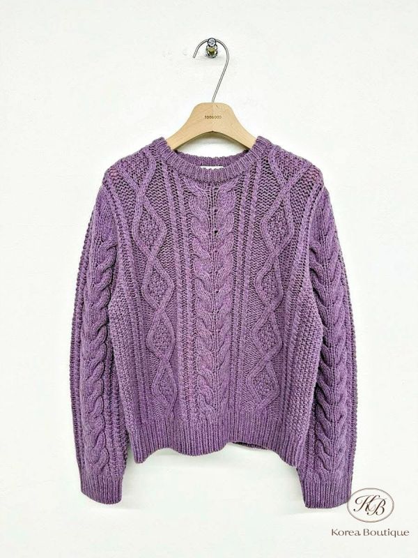 Fw393 秋季 網紅款麻花針織毛衣 