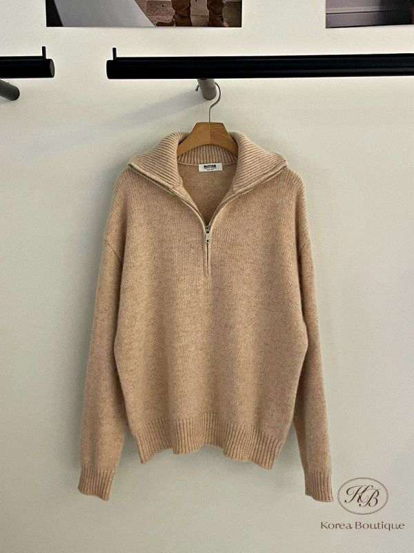 FWKR67 冬季 親膚拉鍊毛衣 