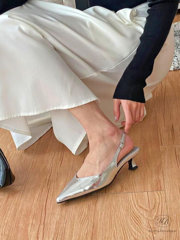 SS140 春季 尖頭亮眼跟鞋 四公分 