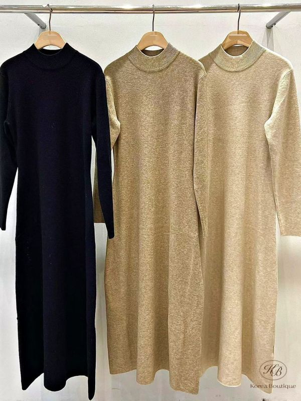 Fw398 秋季 質感連身針織洋裝 