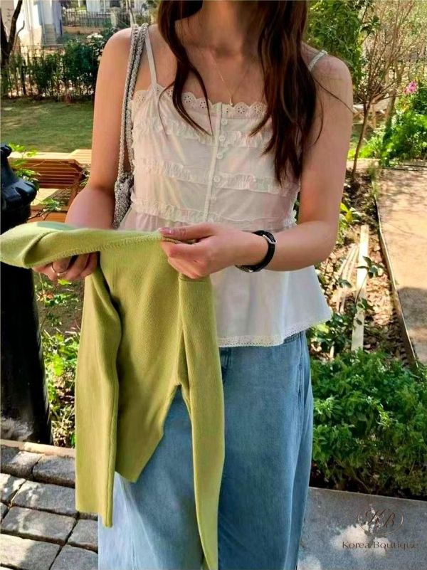 SS342 春季 花邊吊帶背心 