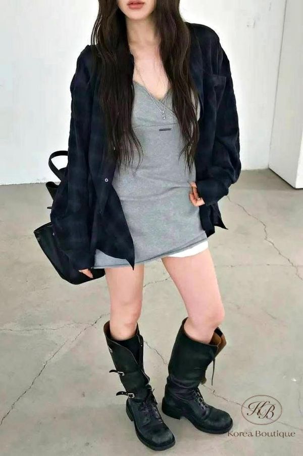 SS247 春季 時髦V領短洋裝 