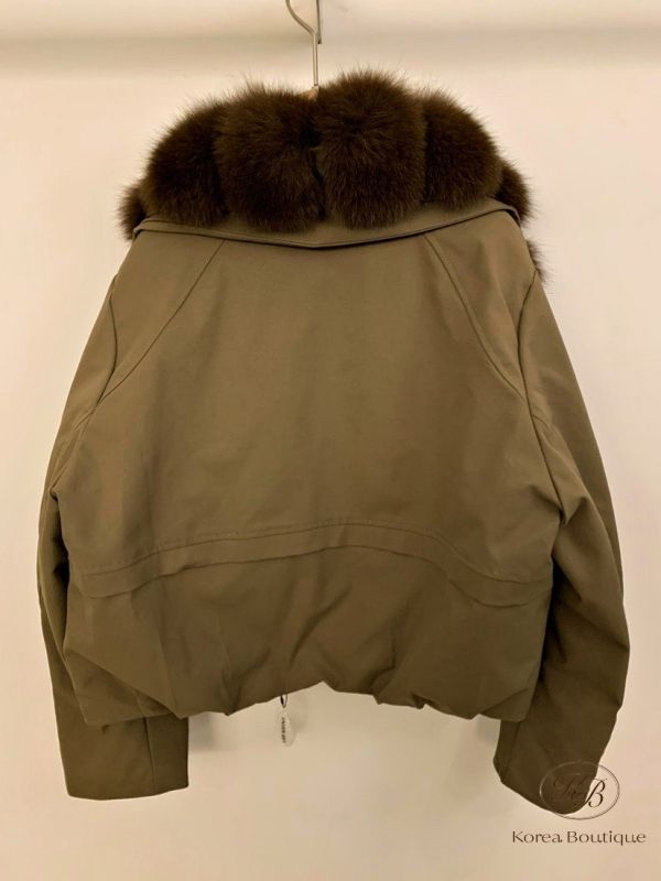 FWKR102 冬季 鵝絨的毛毛羽絨外套 