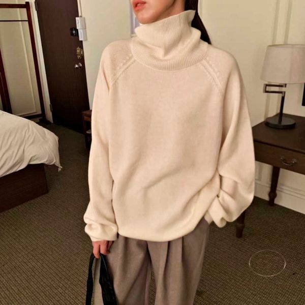 Fw432 冬季 高領套頭毛衣 