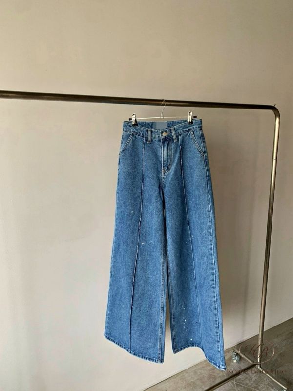 Fw326 秋季 找到好看的寬褲牛仔褲 