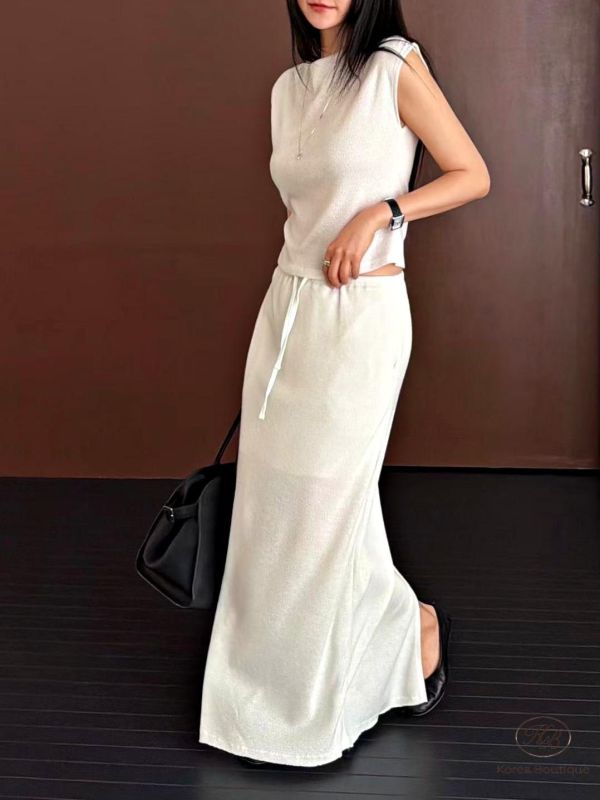 SS175 春季 棉質長裙套裝 