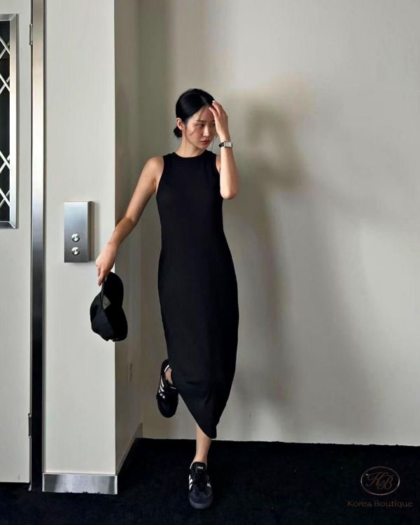 SS109 春季 消肩背心棉洋裝 