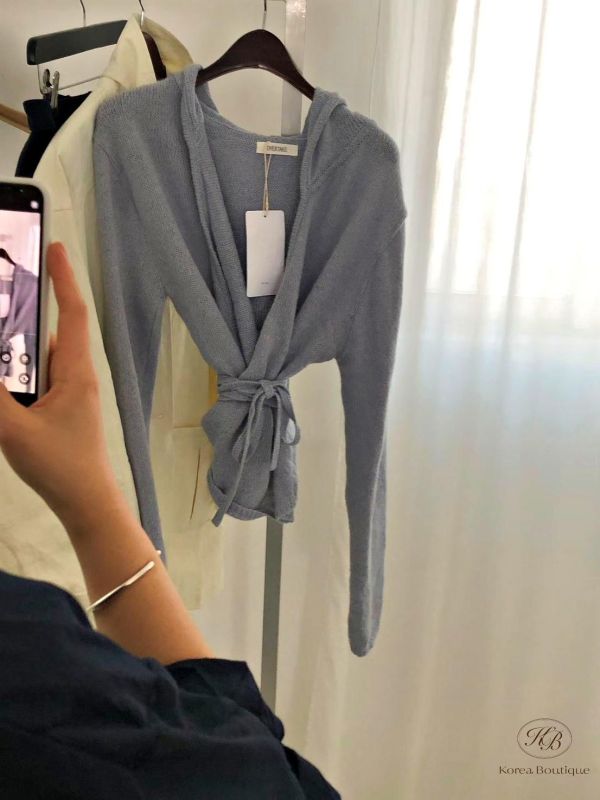 SS159 春季 連帽綁帶開衫 