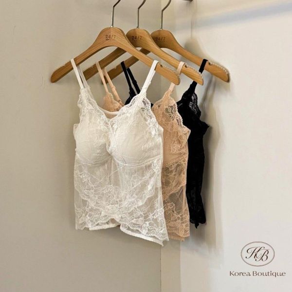 SS110 春季 蕾絲細節很美的bra top 