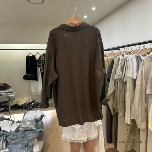 Kr70  夏裝 質感很好的亞麻襯衫 我推蘋果綠 