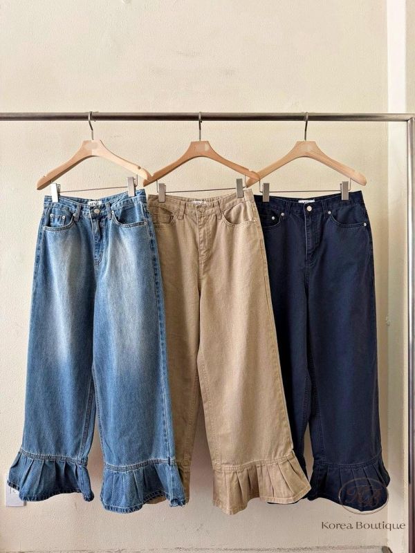 FW2670 秋季 好看的花邊褲 
