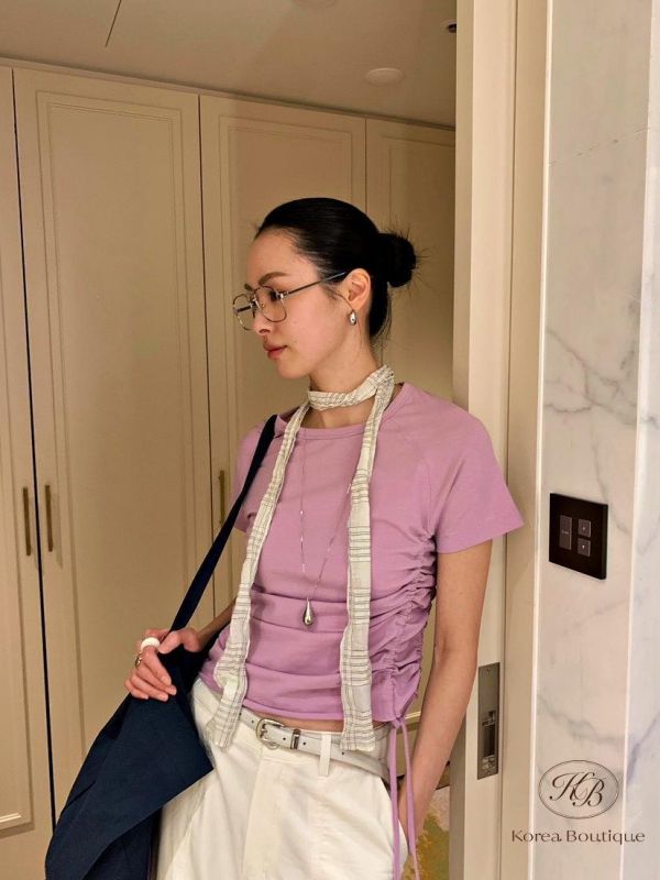 SS448 春季 好好看抽繩上衣 