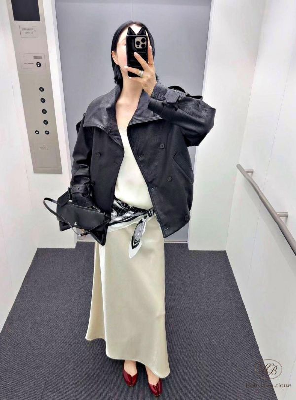 SS148 春季 高單設計家優雅緞面裙 