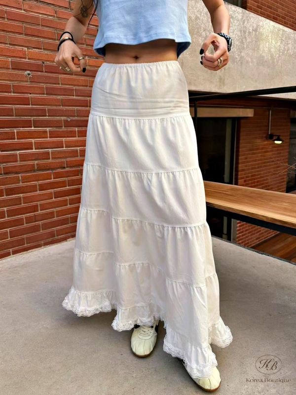 SS307 春季 好美的蛋糕長裙 