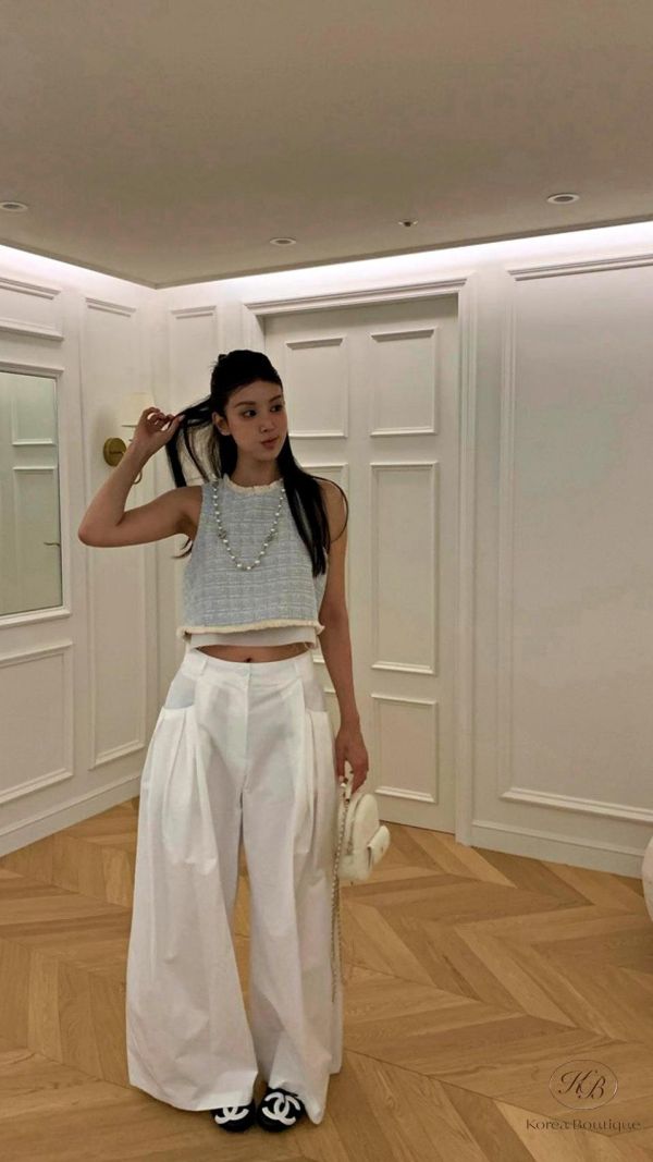 SS452 春季 短版小香流蘇上衣 