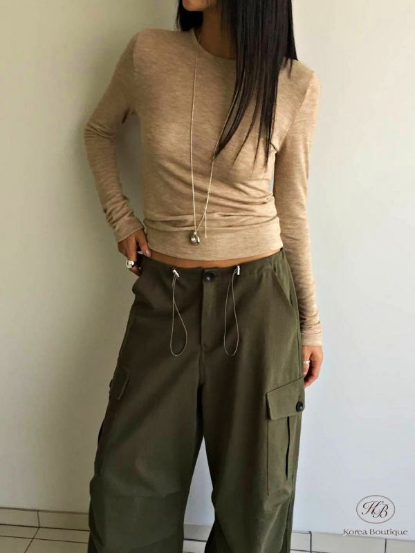 Fw450 冬季 簡約彈性上衣 