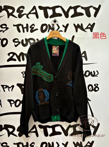 Fw149 秋季 刺繡圖案開襟衫 