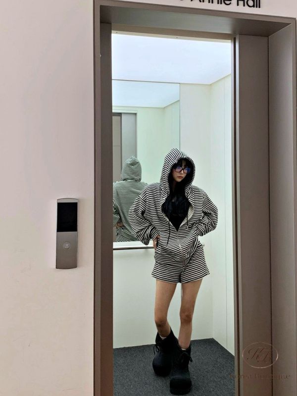 Fw156 秋季 條紋外套套裝 
