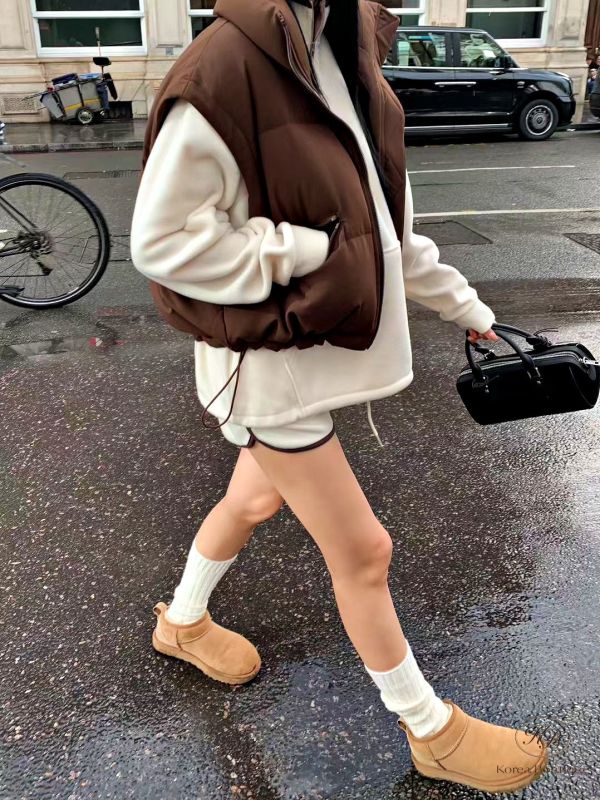 Fw456 冬季 澎澎鵝絨背心 