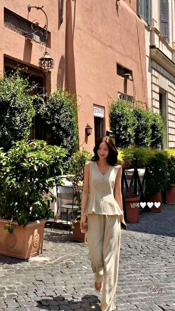 Fw158 秋季 長背心氣質款套裝 
