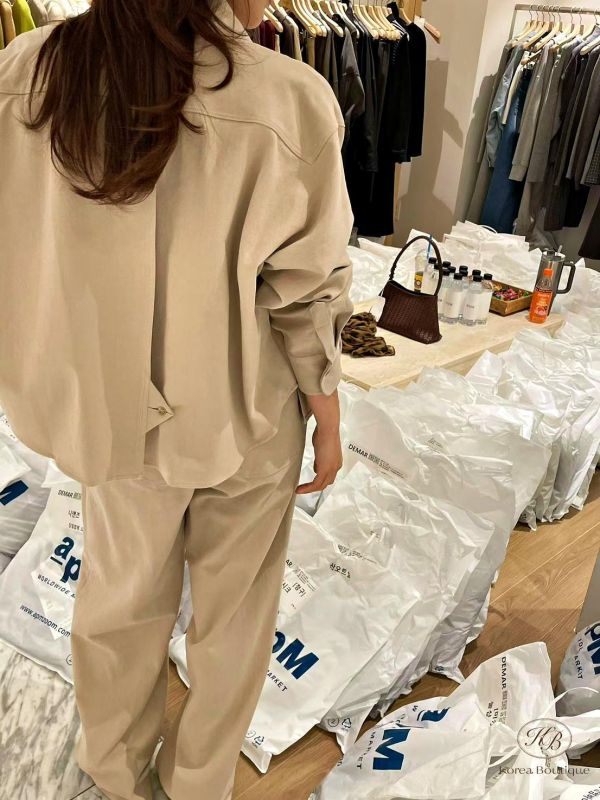FW3828 秋季 有質感的西裝套裝 秋冬米白色也是首選 