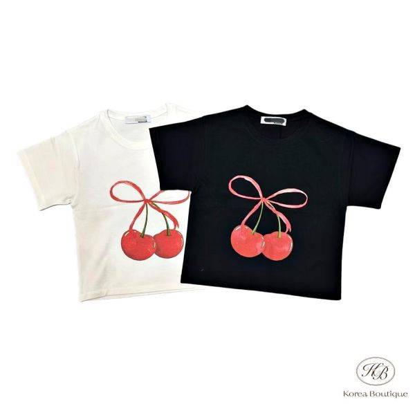 SS253 春季 可愛櫻桃短版上衣 