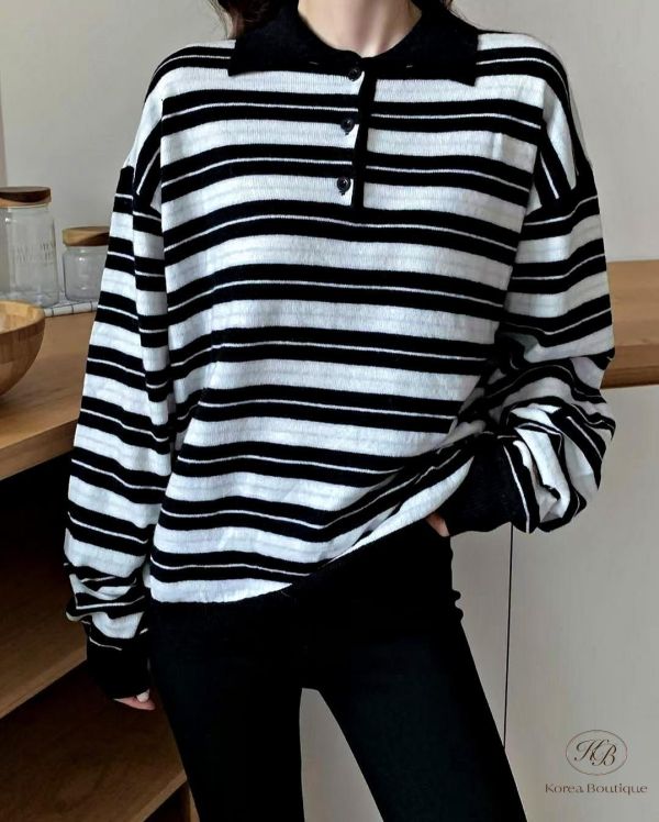 FW2606 秋季 條紋polo衫 