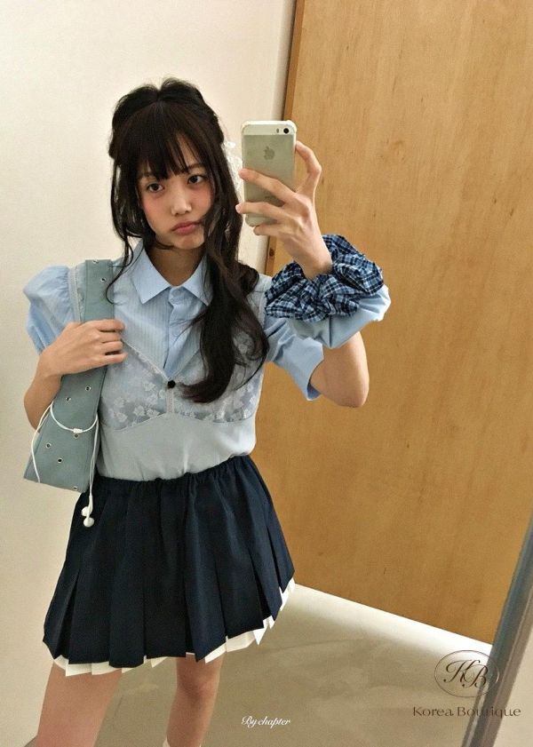 SS336 春季 短版條紋襯衫 不含外罩背心 