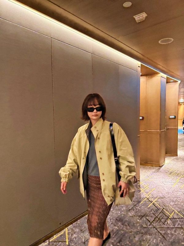 SS275 春季 復古色 點點半身裙 