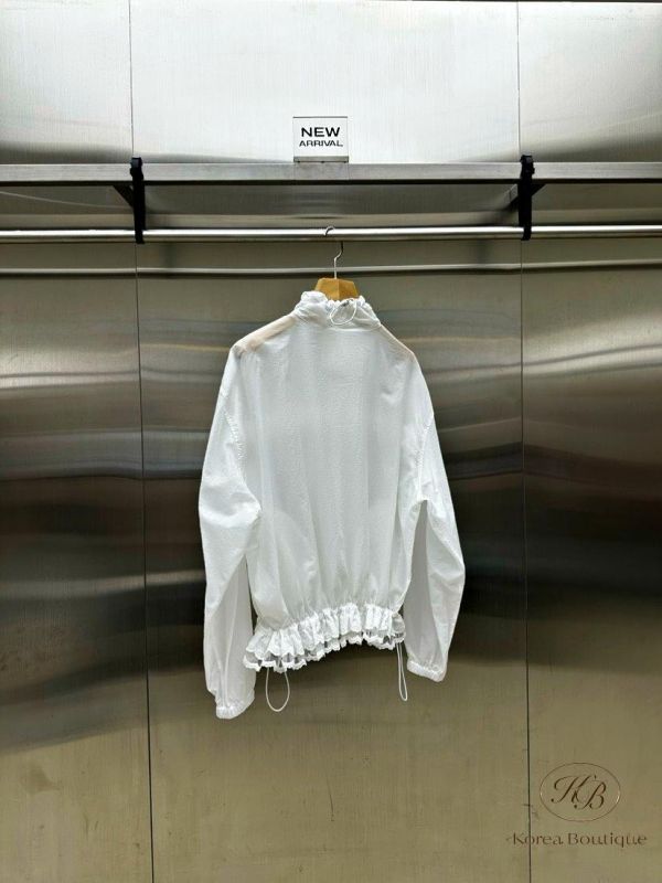 SS412 春季 透膚蕾絲造型風衣外套 