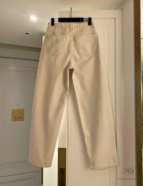 SS143 春季 小直筒好搭配的奶油牛仔褲 
