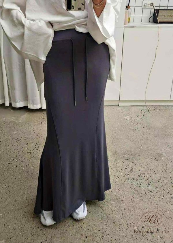 Fw175n 秋季 魚尾下擺棉裙 