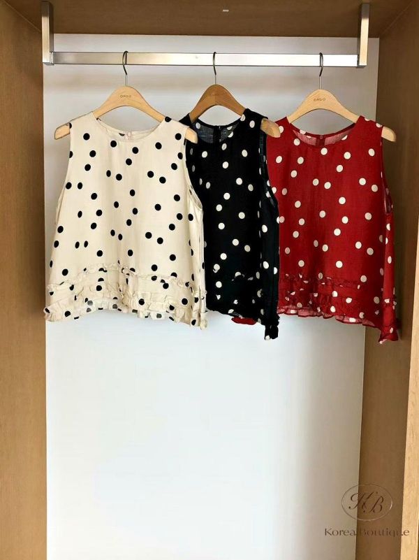 SS303 春季 點點圖案背心 