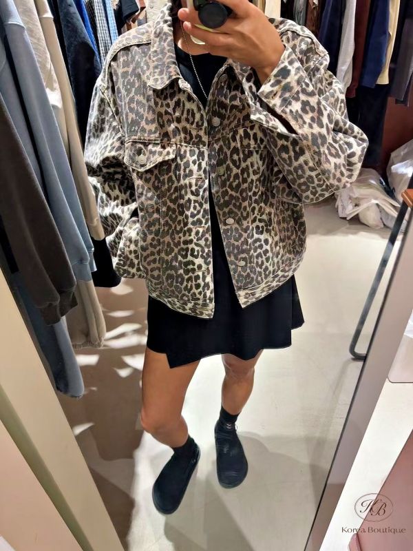 Fw131 秋季 豹紋水洗套裝 
