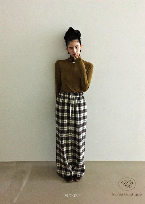 Fw406 秋季 高領 小吊飾牌上衣 