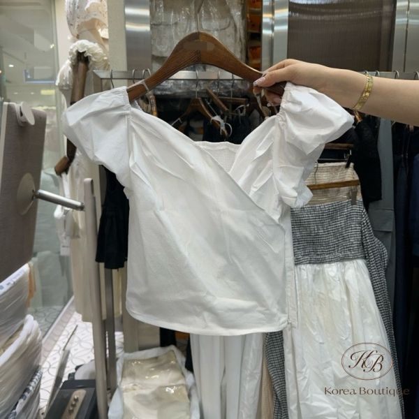 Sv23 夏裝 澎澎袖上衣 